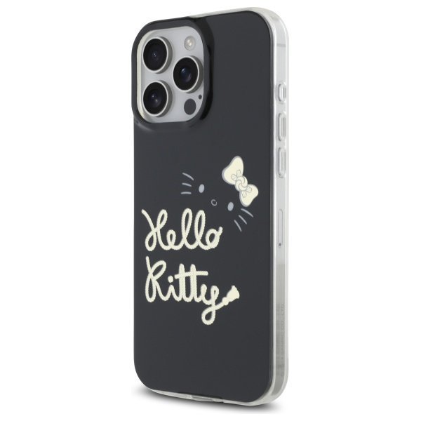 Hello Kitty HKHMP16XHGDIK iPhone 16 Pro  Max 6.9&quot; czarny/black hardcase IML Golden Diva MagSafe