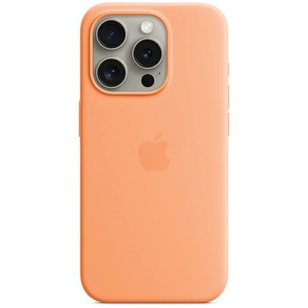 Etui Apple MT1W3ZM/A iPhone 15 Pro Max6.7&quot; MagSafe pomarańczowy/orange sorbet Silicone Case