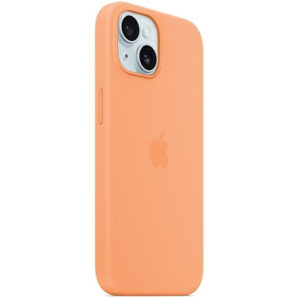 Etui Apple MT0W3ZM/A iPhone 15 / 14 / 136.1&quot; MagSafe pomarańczowy/orange sorbet Silicone Case