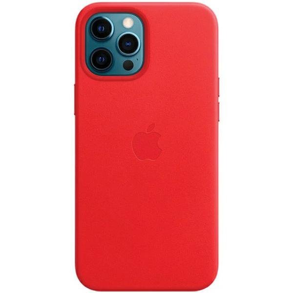 Etui Apple MHKJ3ZE/A iPhone 12 Pro Max 6,7&quot; czerwony/red Leather Case MageSafe