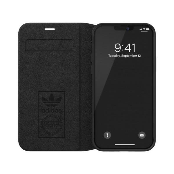 Adidas OR Booklet Case PU iPhone12/12 Pro 6,1&quot; biało czarny/white black 42248