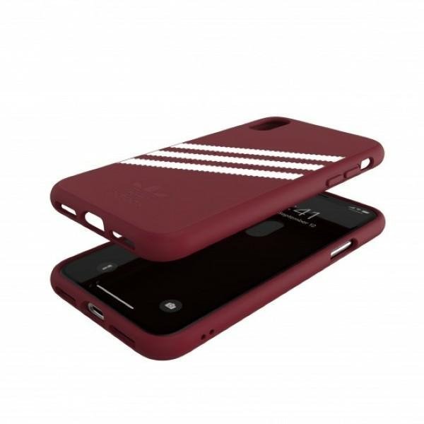 Adidas OR Moulded PU Suede iPhone X/XSburgundowy/collegiate burgundy 33282