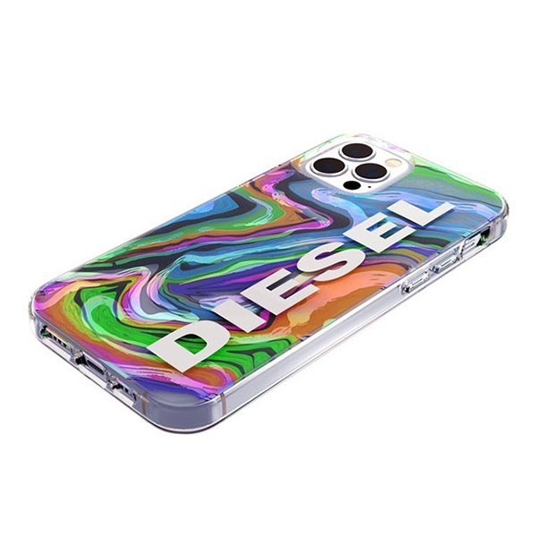 Diesel Clear Case Digital HolographicAOP iPhone 12/12 Pro holograficzny-biały/holographic-white 44315