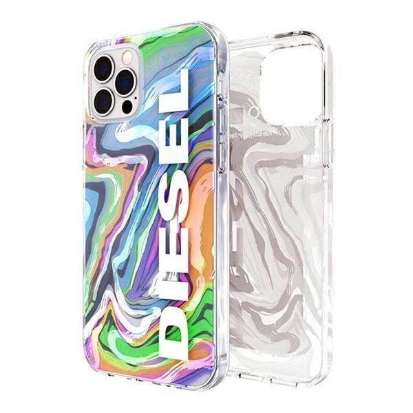 Diesel Clear Case Digital HolographicAOP iPhone 12/12 Pro holograficzny-biały/holographic-white 44315