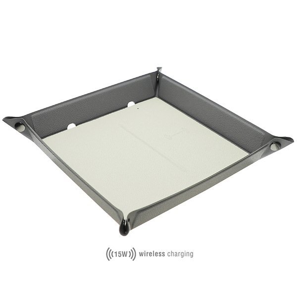 4smarts Organizer z ładowarką indukcyjną15W szaro kremowy/grey creme 462336
