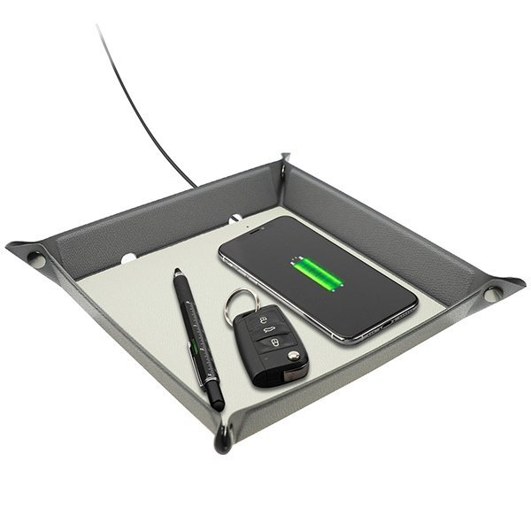 4smarts Organizer z ładowarką indukcyjną15W szaro kremowy/grey creme 462336