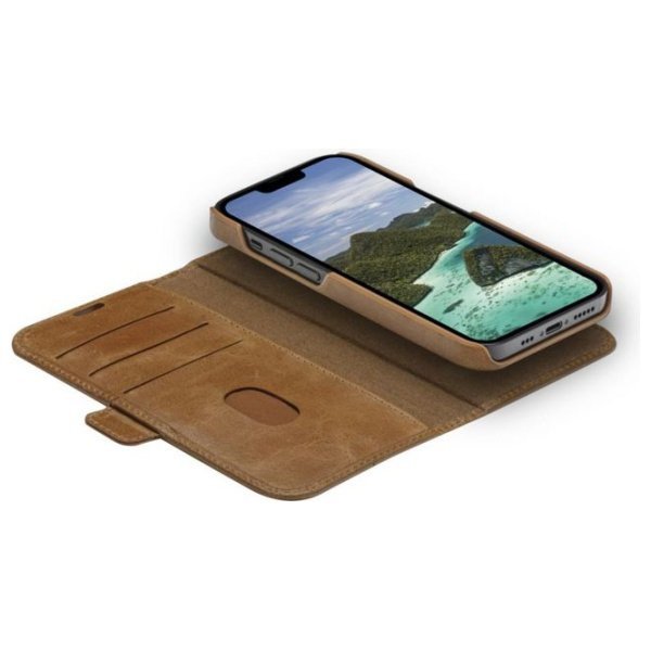 Etui dbramante 1928 Lynge 2w1 Wallet do  iPhone 14 Pro brązowy/brown