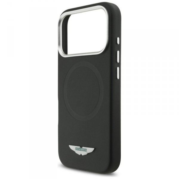 Etui Aston Martin HC FW Logo MagSafe do  iPhone 17 Pro czarny