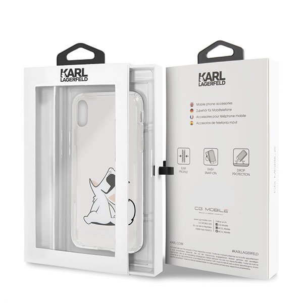 Karl Lagerfeld KLHCPXCFNRC iPhone X/Xshardcase transparent Choupette Fun