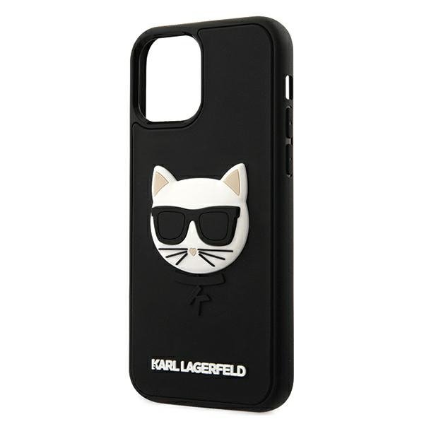 Karl Lagerfeld KLHCP12MCH3DBK iPhone 12 /12 Pro 6,1&quot; czarny/black hardcase 3D Rubber Choupette