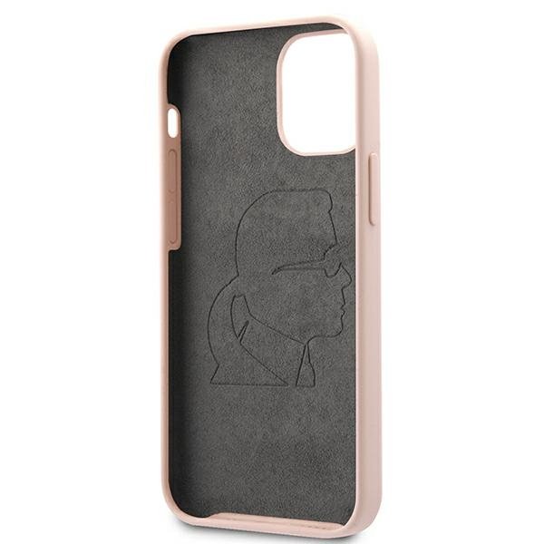Karl Lagerfeld KLHCP12SSLFKPI iPhone 12 mini 5,4&quot; hardcase jasnoróżowy/light pink Silicone Iconic