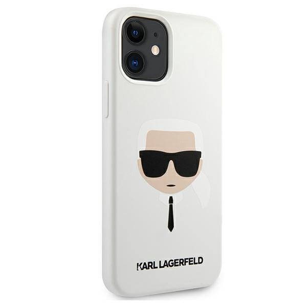 Karl Lagerfeld KLHCP12SSLKHWH iPhone 12 mini 5,4&quot; biały/white hardcase Silicone Karl`s Head