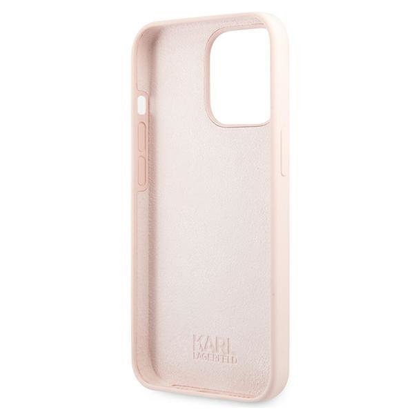 Karl Lagerfeld KLHCP13LSSKCI iPhone 13 Pro / 13  6,1&quot; hardcase jasno różowy/light pink Silicone Karl & Choupette