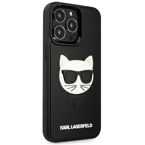Karl Lagerfeld KLHCP13LCH3DBK 13 Pro /13 6,1&quot; czarny/black hardcase 3D Rubber Choupette