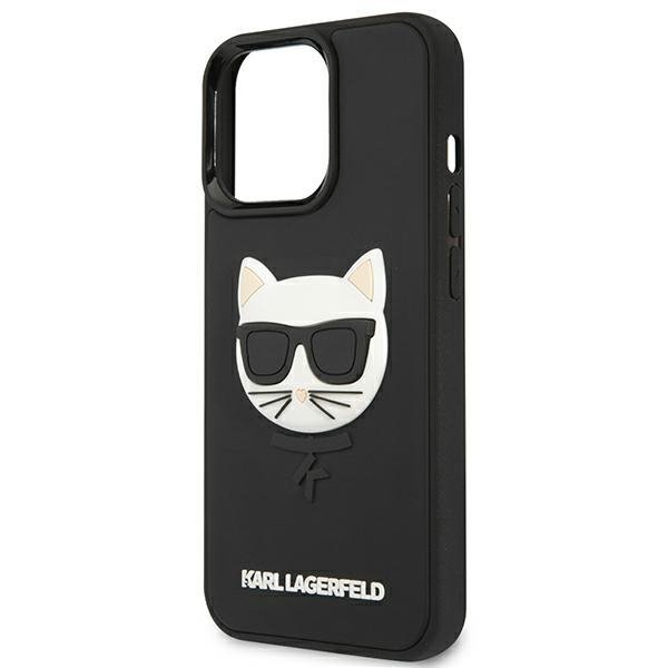 Karl Lagerfeld KLHCP13LCH3DBK 13 Pro /13 6,1&quot; czarny/black hardcase 3D Rubber Choupette