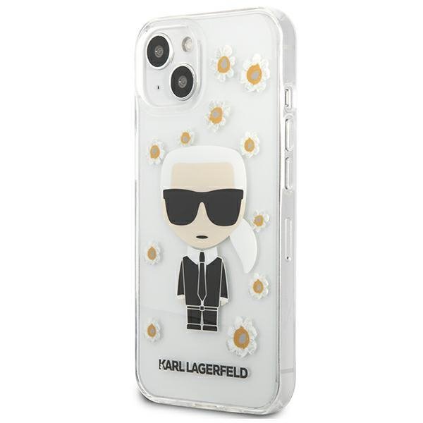 Karl Lagerfeld KLHCP13SHFLT iPhone 13mini 5,4&quot; przezroczysty/transparent Flower Ikonik Karl