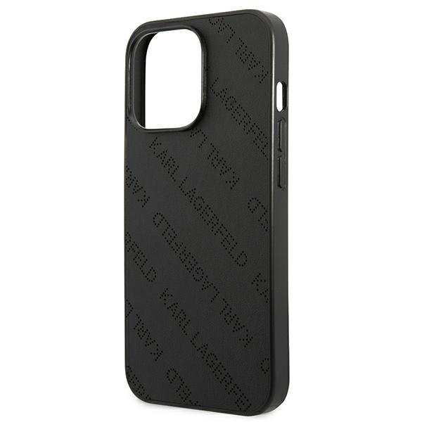 Karl Lagerfeld KLHCP13XPTLK iPhone 13 Pro Max 6,7&quot; hardcase czarny/black Perforated Allover