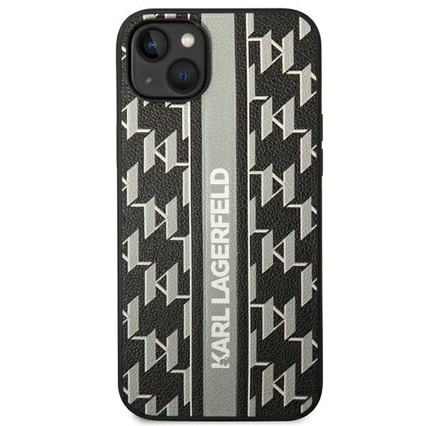 Karl Lagerfeld KLHCP14MPGKLSKG iPhone 14 Plus / 15 Plus 6,7&quot; hardcase szary/grey Monogram Stripe
