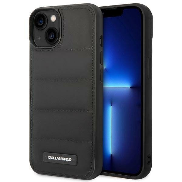 Karl Lagerfeld KLHCP14SPSQAK iPhone 14 / 15 / 13 6,1&quot; hardcase czarny/black Puffy Elongated Logo