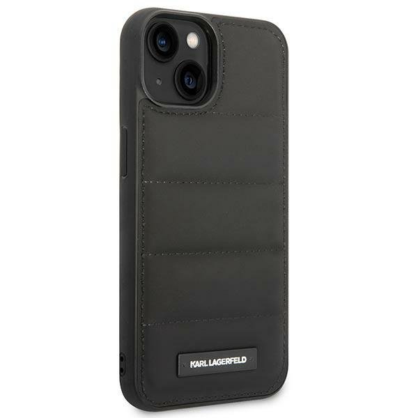 Karl Lagerfeld KLHCP14SPSQAK iPhone 14 / 15 / 13 6,1&quot; hardcase czarny/black Puffy Elongated Logo