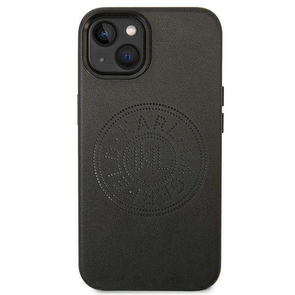 Karl Lagerfeld KLHCP14MFWHK iPhone 14 Plus / 15 Plus 6,7&quot; hardcase czarny/black Leather Perforated Logo