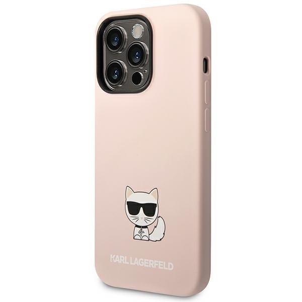 Karl Lagerfeld KLHCP14XSLCTPI iPhone 14 Pro Max 6,7&quot; hardcase jasnoróżowy/light pink Silicone Choupette Body