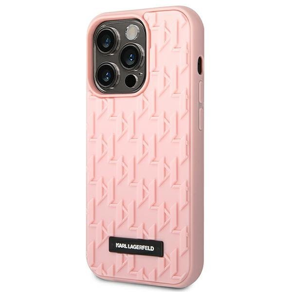 Karl Lagerfeld KLHCP14LRUPKLPP iPhone 14 Pro 6,1&quot; hardcase różowy/pink 3D Monogram