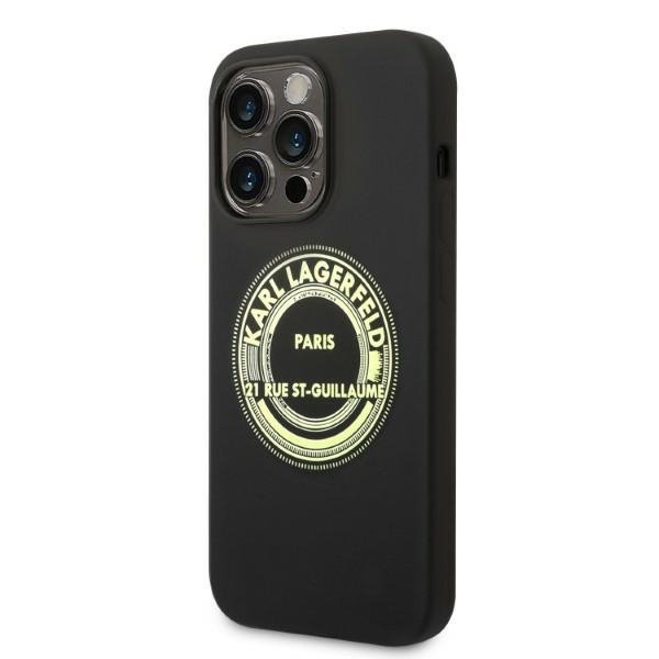 Karl Lagerfeld KLHCP14LSRSGRCK iPhone 14 Pro 6,1&quot; hardcase czarny/black Silicone RSG