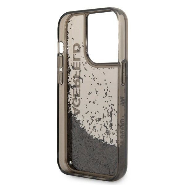Karl Lagerfeld KLHCP14XLCKVK iPhone 14 Pro Max 6,7&quot; czarny/black hardcase Liquid Glitter Elong