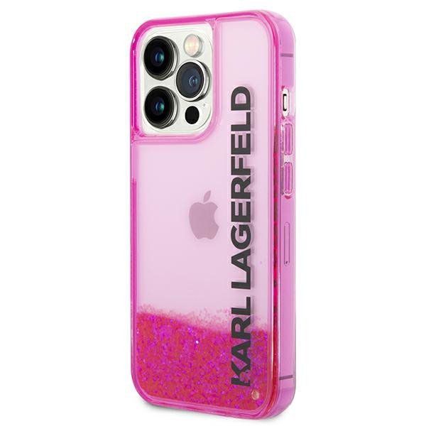 Karl Lagerfeld KLHCP14XLCKVF iPhone 14 Pro Max 6,7&quot; różowy/pink hardcase Liquid Glitter Elong