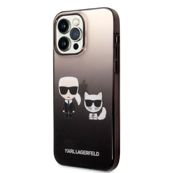 Karl Lagerfeld KLHCP14LTGKCK iPhone 14 Pro 6,1&quot; hardcase czarny/black Gradient Ikonik Karl & Choupette