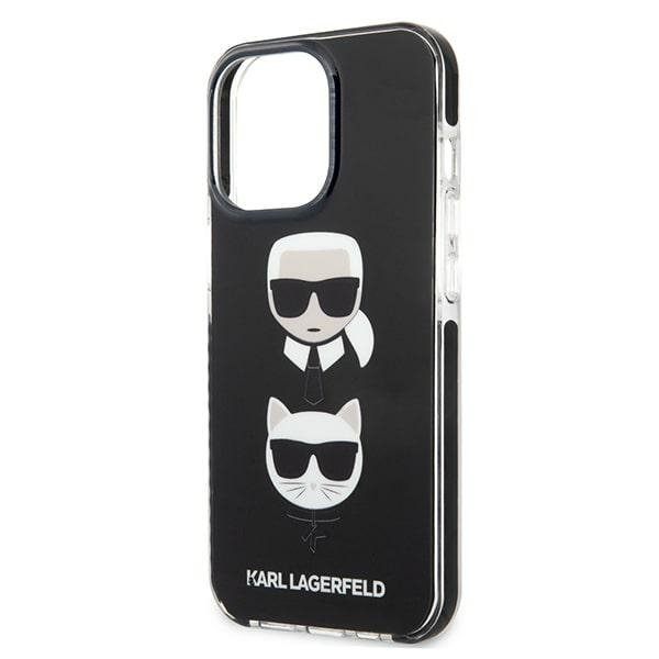 Karl Lagerfeld KLHCP13LTPE2TK iPhone 13 Pro / 13 6,1&quot; hardcase czarny/black Karl&Choupette Head
