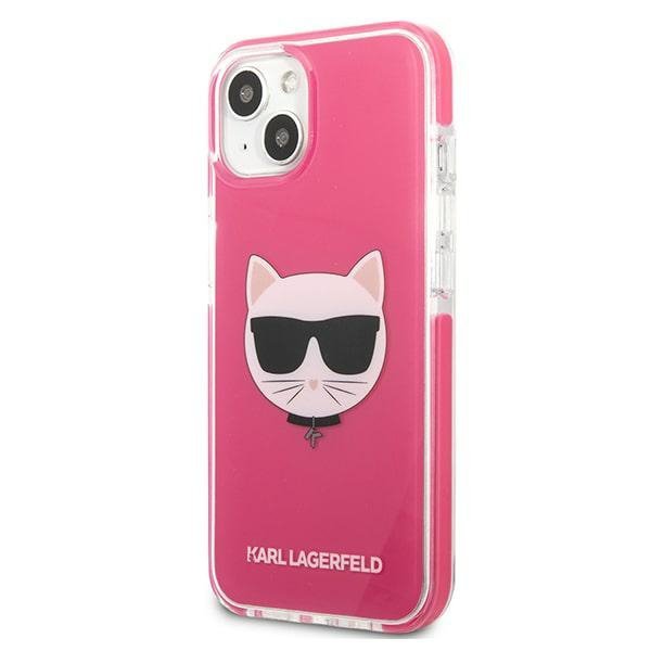 Karl Lagerfeld KLHCP13MTPECPI iPhone 13 / 14 / 15 6,1&quot; hardcase fuksja/fuschia Choupette Head