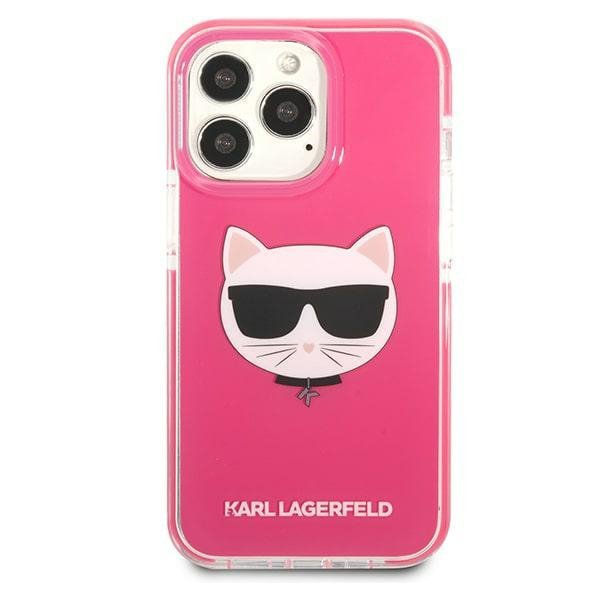 Karl Lagerfeld KLHCP13LTPECPI iPhone 13 Pro / 13 6,1&quot; hardcase fuksja/fuschia Choupette Head