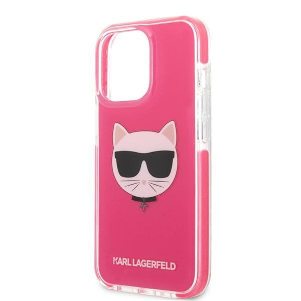 Karl Lagerfeld KLHCP13XTPECPI iPhone 13 Pro Max 6,7&quot; hardcase fuksja/fuschia Choupette Head
