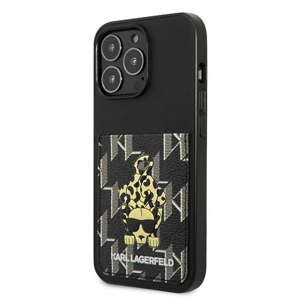Karl Lagerfeld KLHCP13LCANCNK iPhone 13 Pro / 13 6,1&quot; hardcase czarny/black Karlimals Cardslot