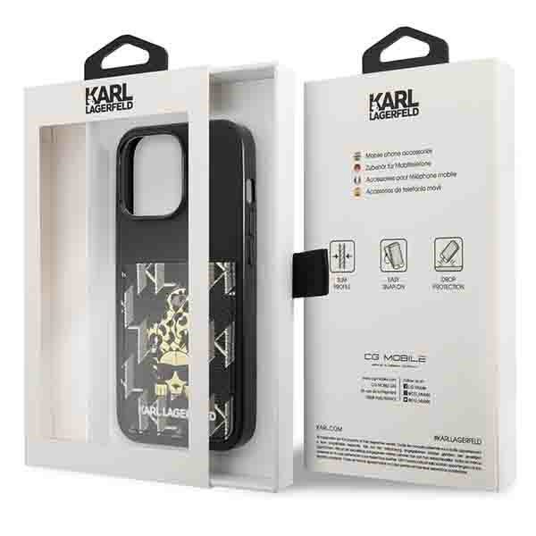 Karl Lagerfeld KLHCP13LCANCNK iPhone 13 Pro / 13 6,1&quot; hardcase czarny/black Karlimals Cardslot