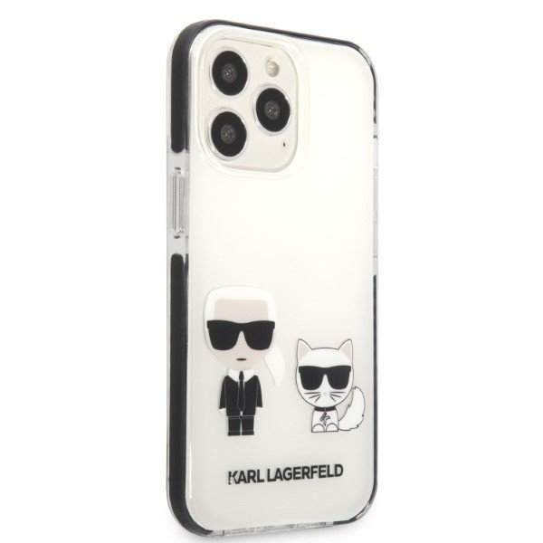 Karl Lagerfeld KLHCP13XTPEKCW iPhone 13 Pro Max 6,7&quot; hardcase biały/white Karl&Choupette