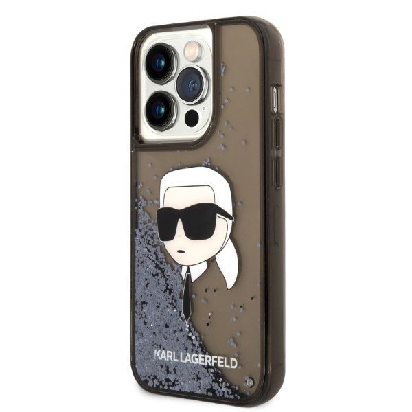 Karl Lagerfeld KLHCP14XLNKHCK iPhone 14 Pro Max 6,7&quot; czarny/black hardcase Glitter Karl Head