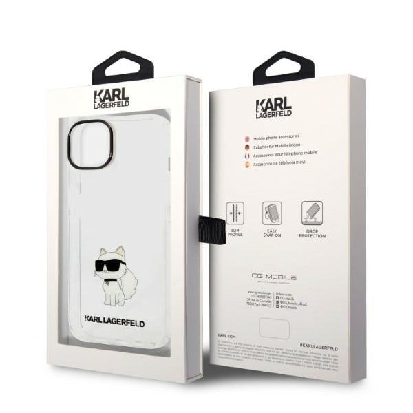 Karl Lagerfeld KLHCP14MHNCHTCT iPhone 14 Plus / 15 Plus 6,7&quot; transparent hardcase Ikonik Choupette