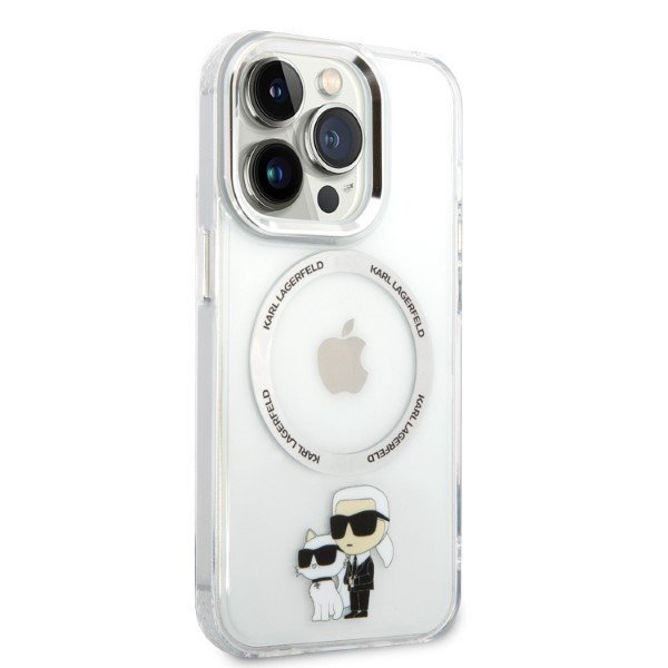 Karl Lagerfeld KLHMP14XHNKCIT iPhone 14 Pro Max 6,7&quot; hardcase transparent Iconic Karl&Choupette Magsafe