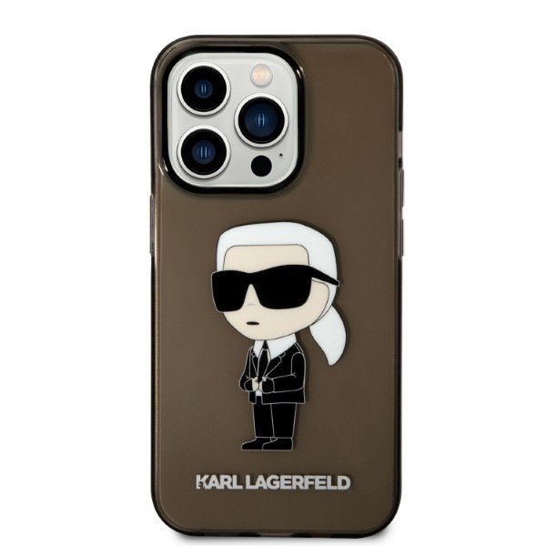 Karl Lagerfeld KLHCP14XHNIKTCK iPhone 14 Pro Max 6,7&quot; czarny/black hardcase Ikonik Karl Lagerfeld