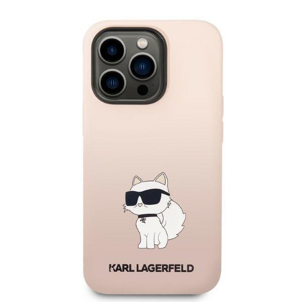 Karl Lagerfeld KLHCP14LSNCHBCP iPhone 14 Pro 6,1&quot; hardcase różowy/pink Silicone Choupette