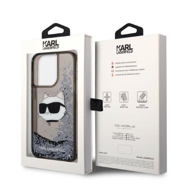 Karl Lagerfeld KLHCP14XLNCHCK iPhone 14 Pro Max 6,7&quot; czarny/black hardcase Glitter Choupette Head