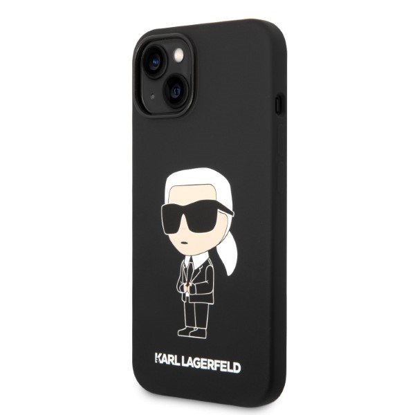 Karl Lagerfeld KLHMP14MSNIKBCK iPhone 14 Plus / 15 Plus 6,7&quot; hardcase czarny/black Silicone Ikonik Magsafe