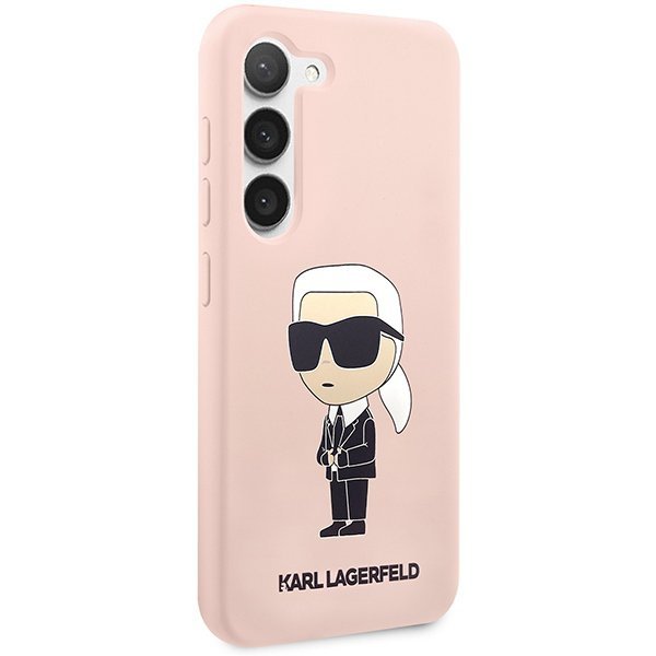 Karl Lagerfeld KLHCS23SSNIKBCP S23 S911 hardcase różowy/pink Silicone Ikonik