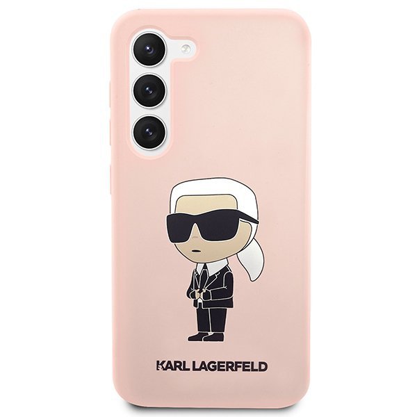 Karl Lagerfeld KLHCS23MSNIKBCP S23+ S916 hardcase różowy/pink Silicone Ikonik