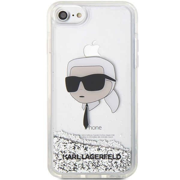 Karl Lagerfeld KLHCI8LNKHCH iPhone 7/8/SE 2020 / SE 2022 srebrny/silver hardcase Glitter Karl Head