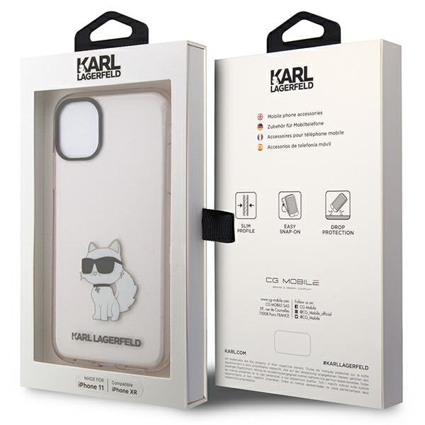 Karl Lagerfeld KLHCN61HNCHTCP iPhone 11/ Xr 6,1&quot; różowy/pink hardcase Ikonik Choupette