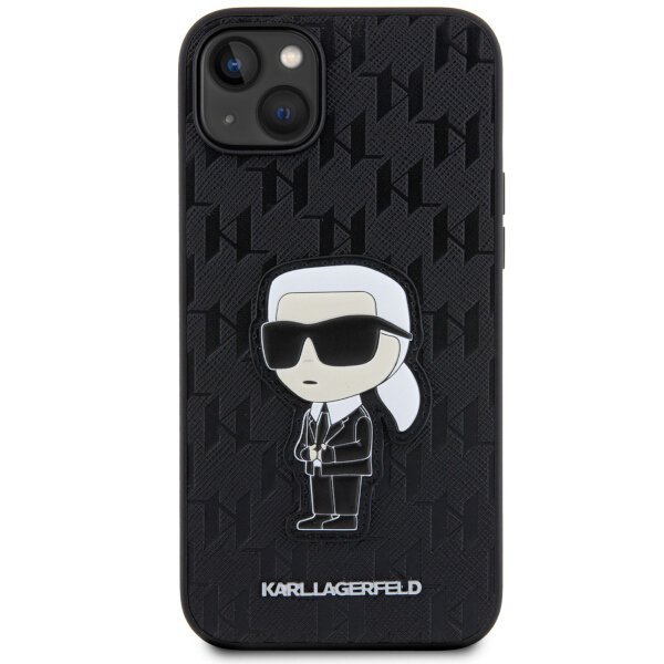 Karl Lagerfeld KLHCP14MSAKHPKK iPhone 14 Plus / 15 Plus 6.7&quot; czarny/black Saffiano Monogram Ikonik